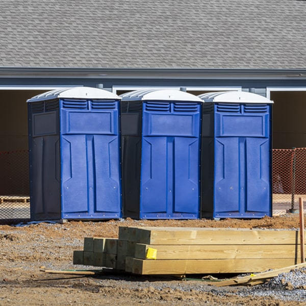 is there a specific order in which to place multiple porta potties in North Branch MI